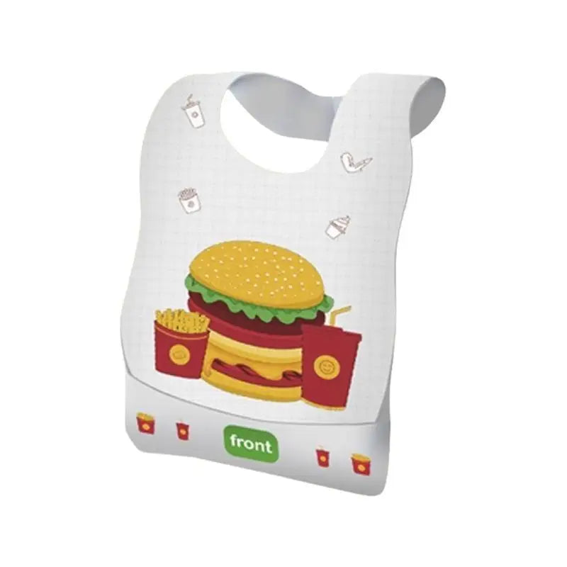 Disposable Baby Bibs 10-Pack | Soft Cotton Burp Cloths