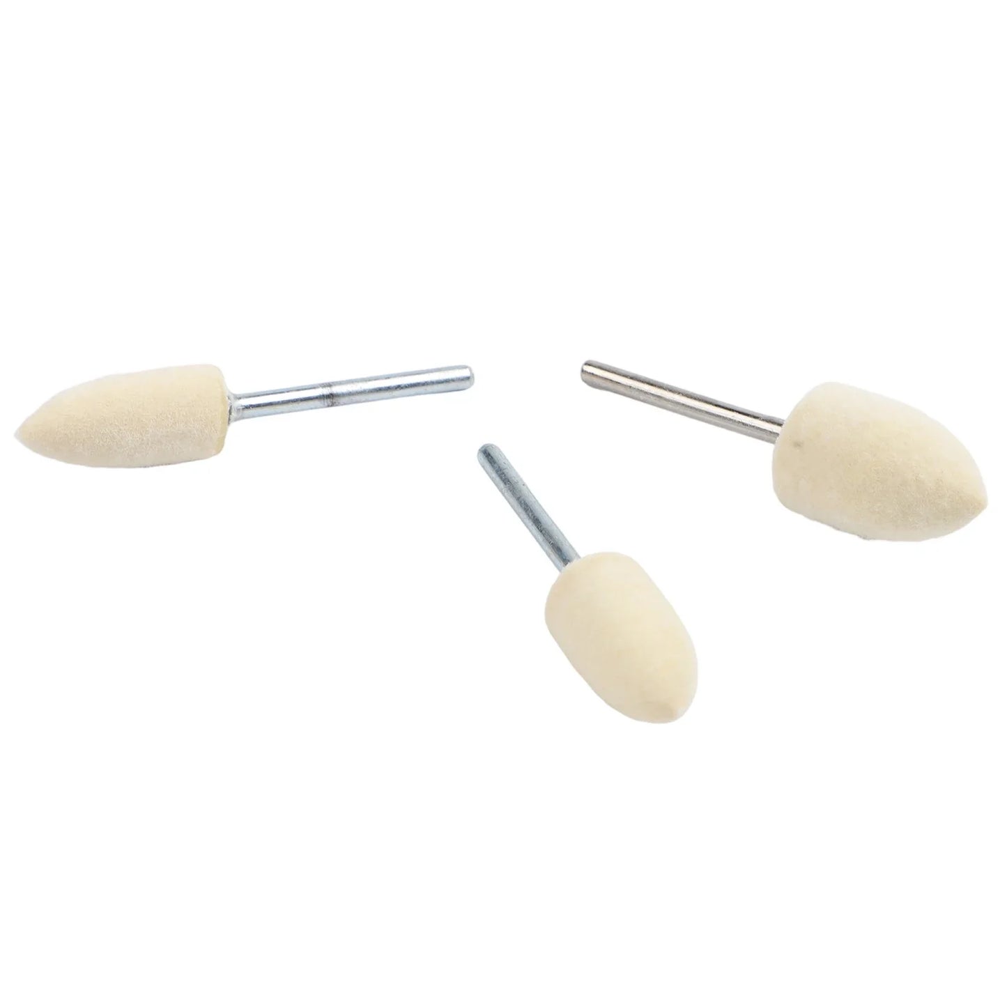 12pc Wool Felt Polishing Wheels Set – 2.35mm Rotary Tool Buffing