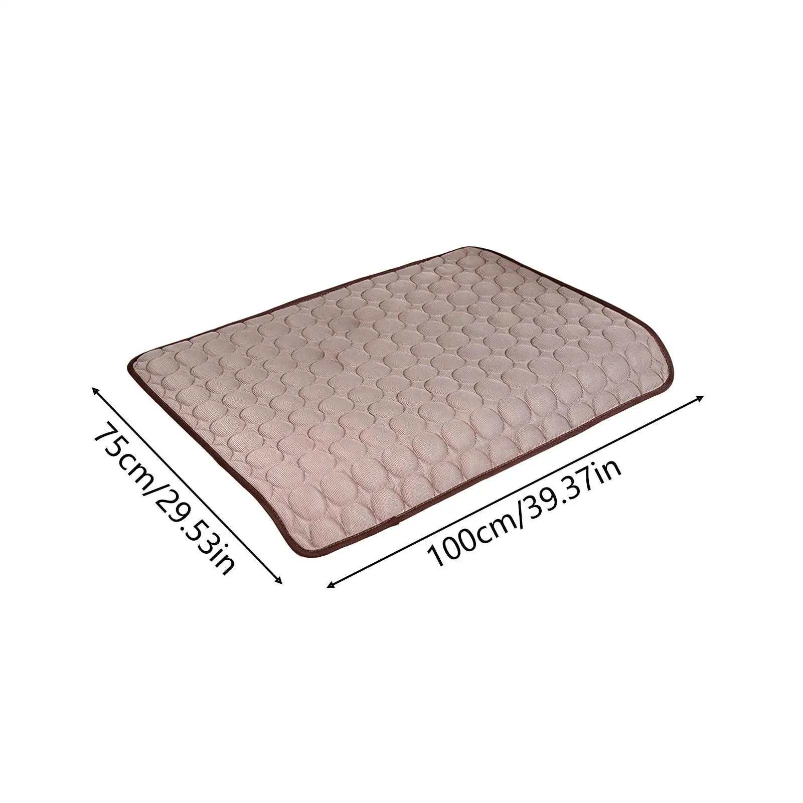 Cooling Dog Mat Washable Heat Relief Ice Rug 100x75cm Self Cooling Pet Mat For Small Medium Large Dog Kitten Crate Kennel Floor Peaceful Pleasures Health and Wellness