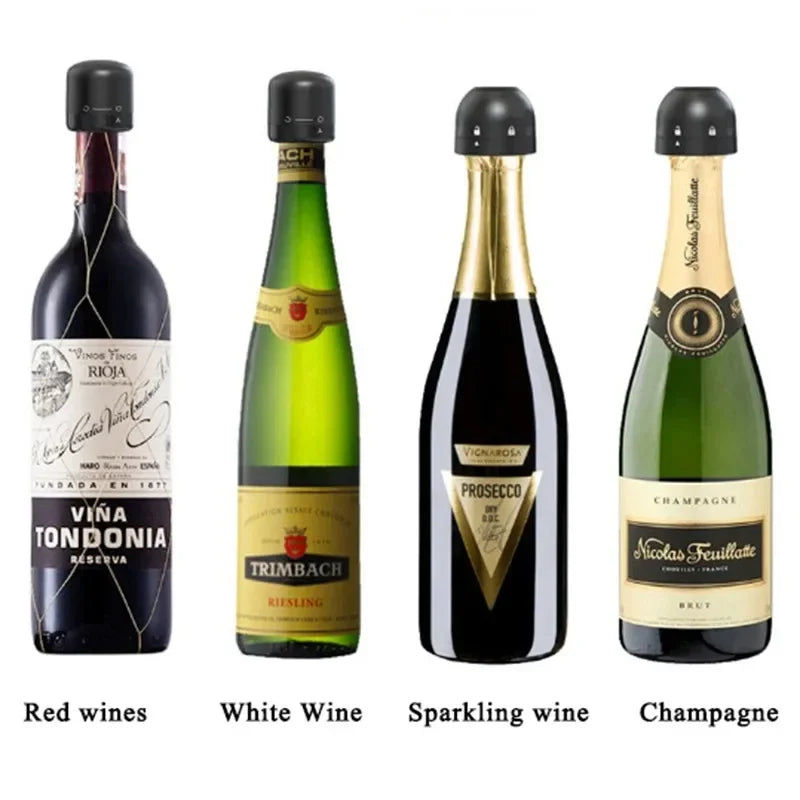 Champagne & Wine Bottle Stopper | Silicone Vacuum Seal Cork