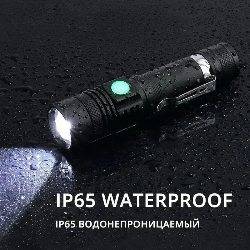 ESMARTER Zoomable USB Rechargeable LED Flashlight 800LM