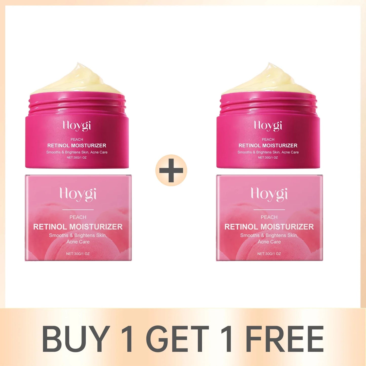 Peach Retinol Cream – Brightening, Anti-Acne & Moisturizer 30g