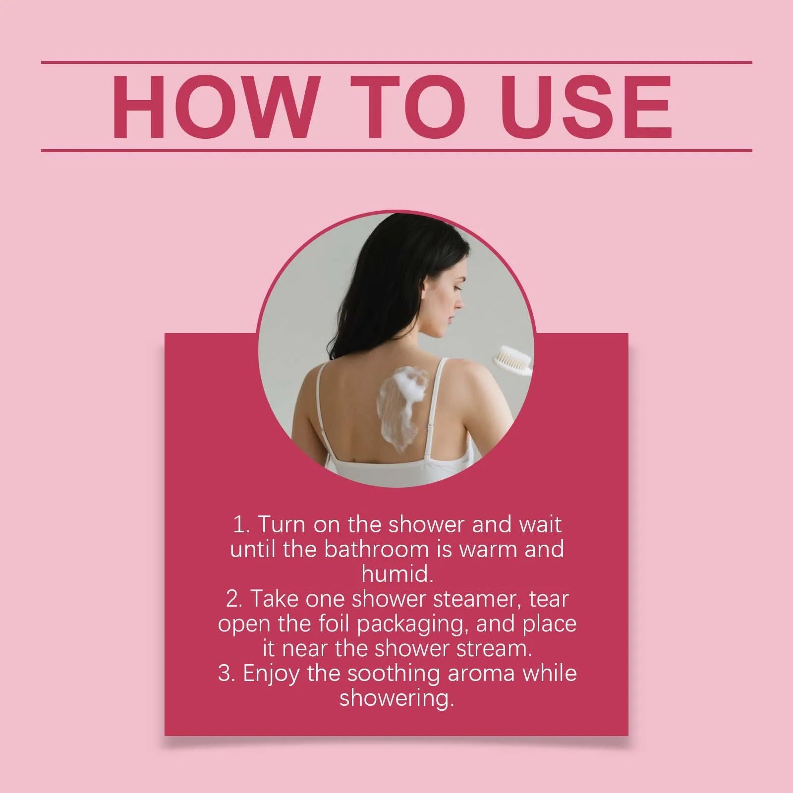 Jaysuing Rose Shower Tablets for Relaxing Bath Experience Peaceful Pleasures Health and Wellness