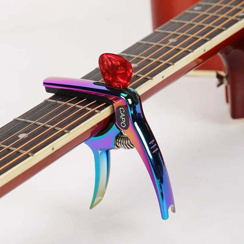 Metal CAPO Guitar Universal Pick Slot Starter Accessories