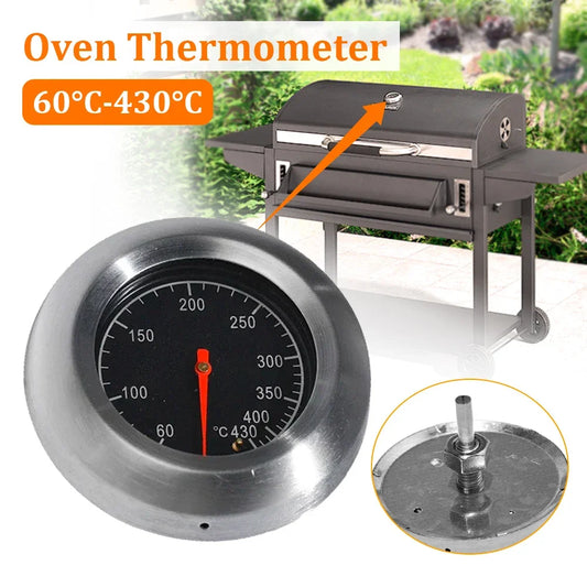 Barbecue BBQ Smoker Grill Stainless Steel Thermometer Temperature Gauge 60-430 for Kitchen Home Baking Household Cooking Peaceful Pleasures Health and Wellness Default Title