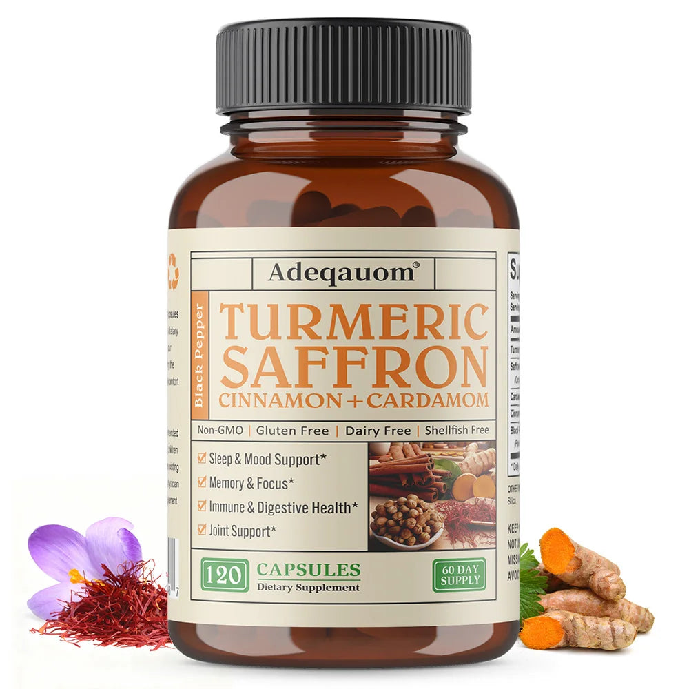 Turmeric Saffron Capsules | Joint, Immune & Digestive Support
