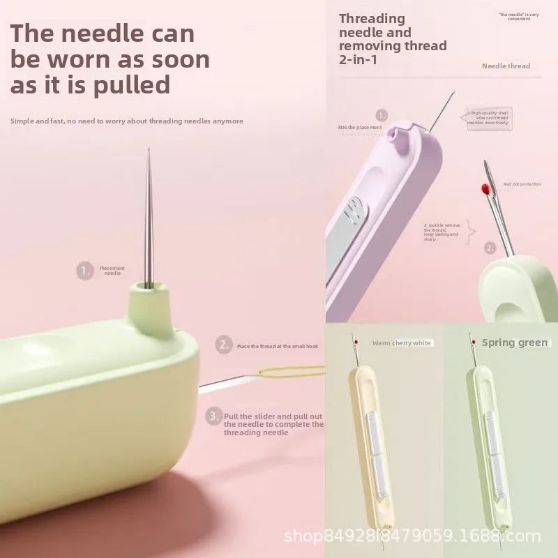 2-in-1 Needle Threader & Thread Cutter | Sewing Tool