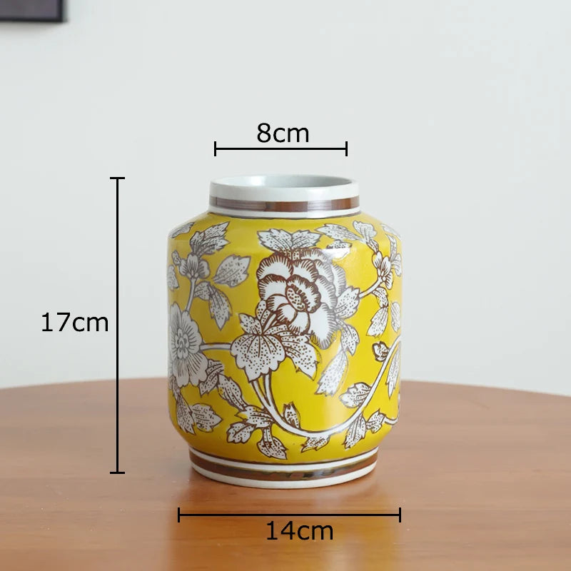 Blue & White Porcelain Vase | Tabletop Flower Décor