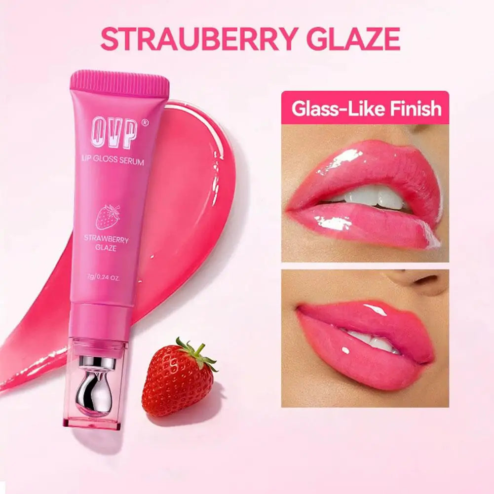 Fruit-Flavored Hydrating Lip Serum Gloss | 3-in-1 Tint & Glaze