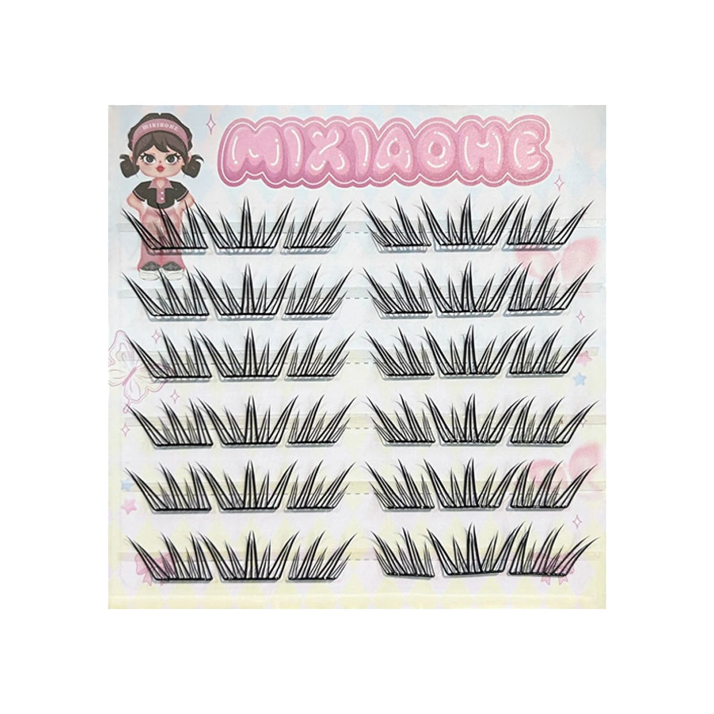 C Curl 11-12mm Fluffy Cluster False Eyelashes | 3D Lash Extensions