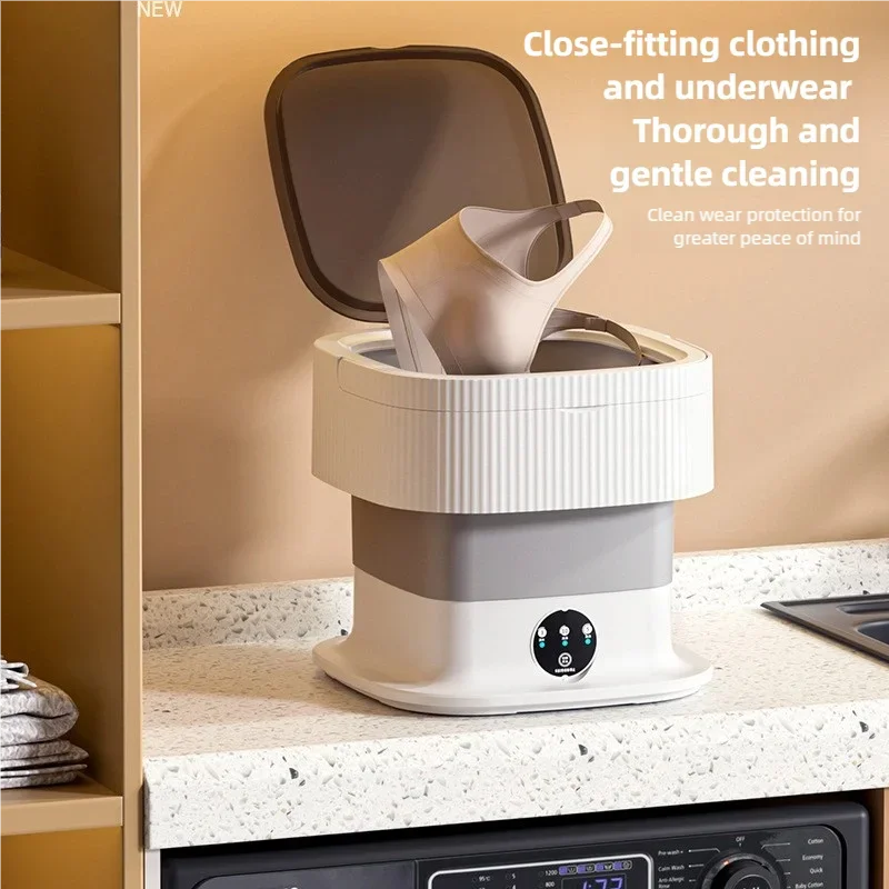 10L Portable Folding Washing Machine | Timed Spin Dry