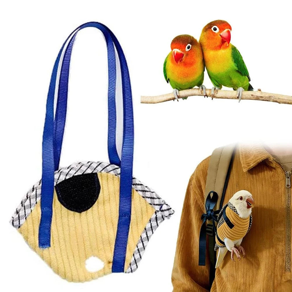 Anti-Escape Birds Backpack,Parrots Travel Carrier Bag,Portable Lightweight Design Birds Cage For Hiking,Daily Outdoor Activity Peaceful Pleasures Health and Wellness