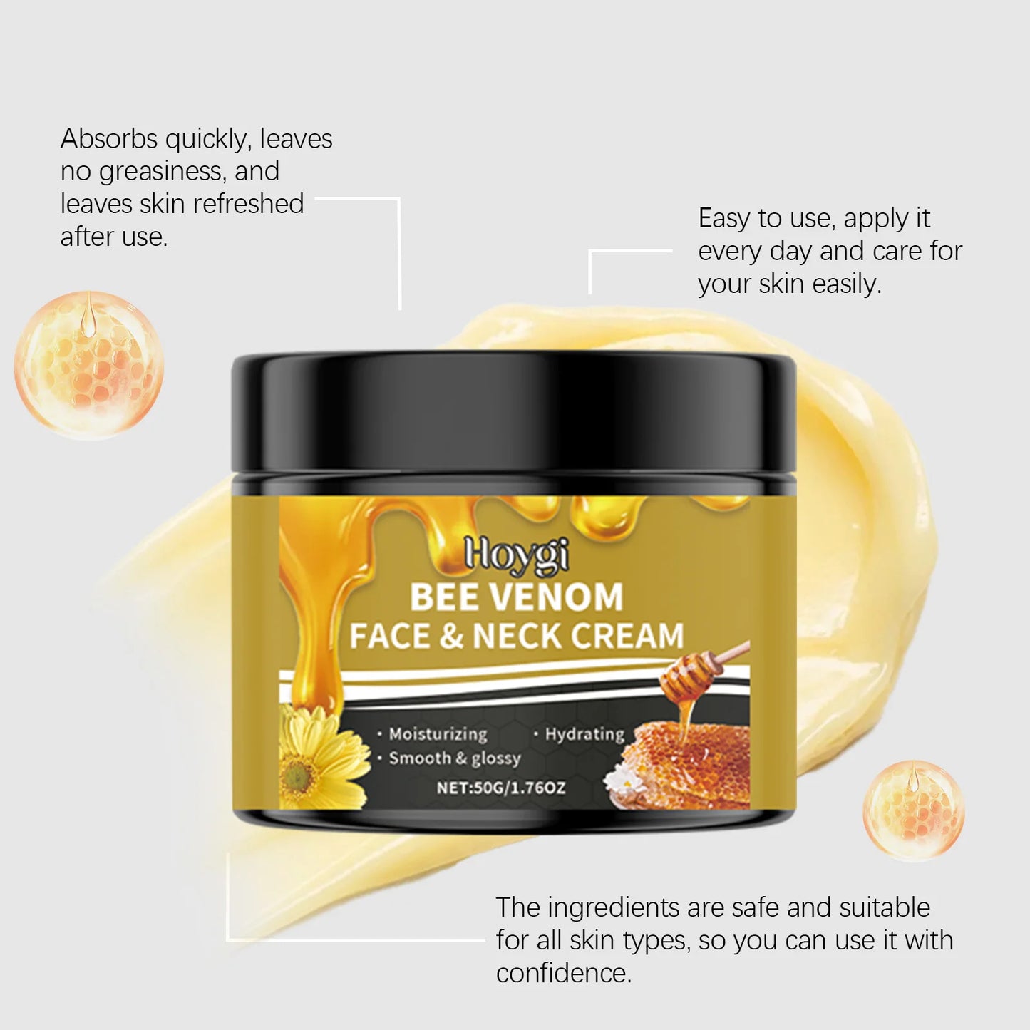 Bee Venom Face Cream – Firming, Lifting & Anti-Aging | Hoygi