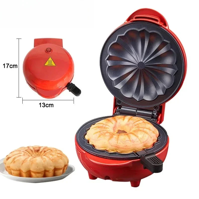 URGGU Mini Electric Cake Maker – Non-Stick Waffle & Muffin Machine