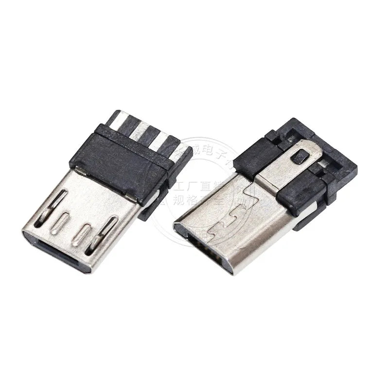 20pcs Micro USB 2.0 Male 2p/4p/5Pin USB Connectors USB Connector Port Jack Tail Sockect Plug Terminal Peaceful Pleasures Health and Wellness Type4
