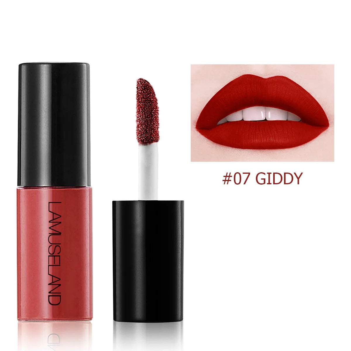 12-Color Velvet Matte Liquid Lip Gloss – Waterproof, Long-Lasting
