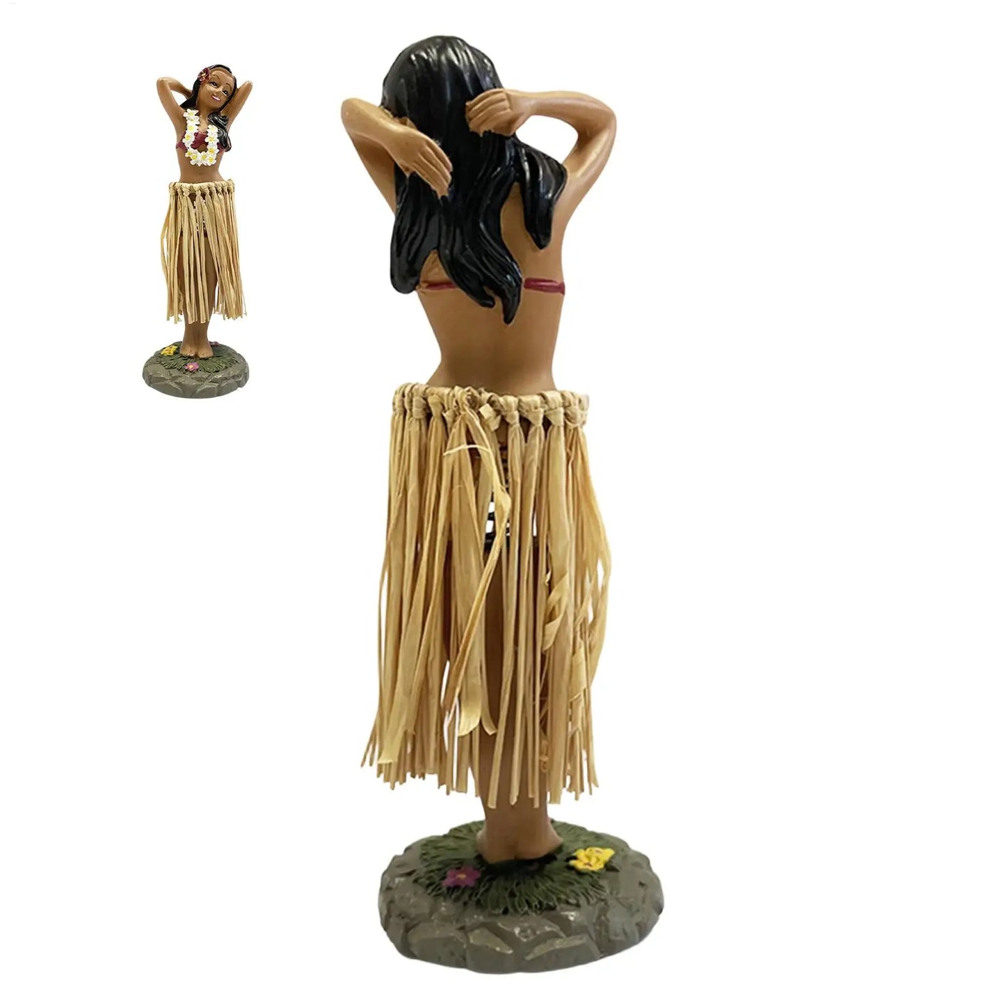 Hawaiian Hula Girl Dashboard Bobblehead Figurine | Car & Home Decor