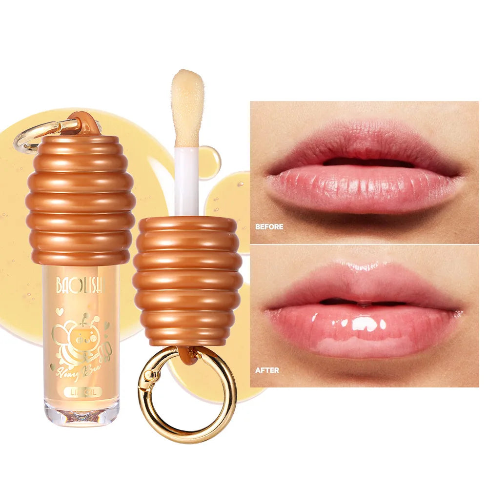 Honey Lip Balm Longlasting Moisturizing Dry Lips Diminishes Lip Lines Plumps Lips With Transparent Pearlescent Lip Care Lip Balm Peaceful Pleasures Health and Wellness A-Lip honey