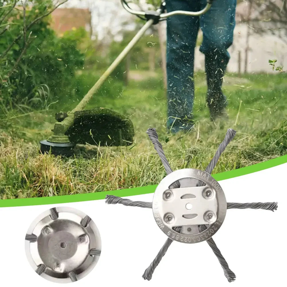 Steel Wire Grass Trimmer Head – Universal Weed Brush (1–5 Pack) Peaceful Pleasures Health and Wellness