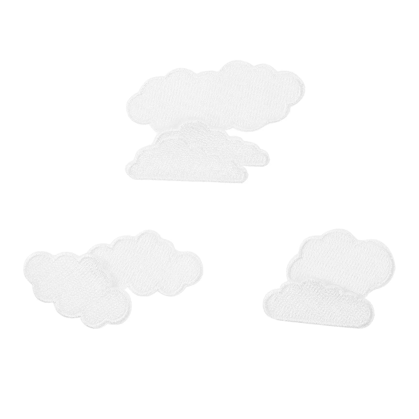 6Pcs Elegant Embroidered Patches for Clothing Repair Decoration Garment Patches Suitable for Jeans T Shirts Pants Peaceful Pleasures Health and Wellness
