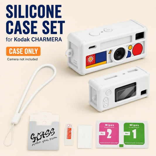 Silicone Case for Kodak CHARMERA Keychain Camera – White Cover Camera Silicone Case Oasis Select