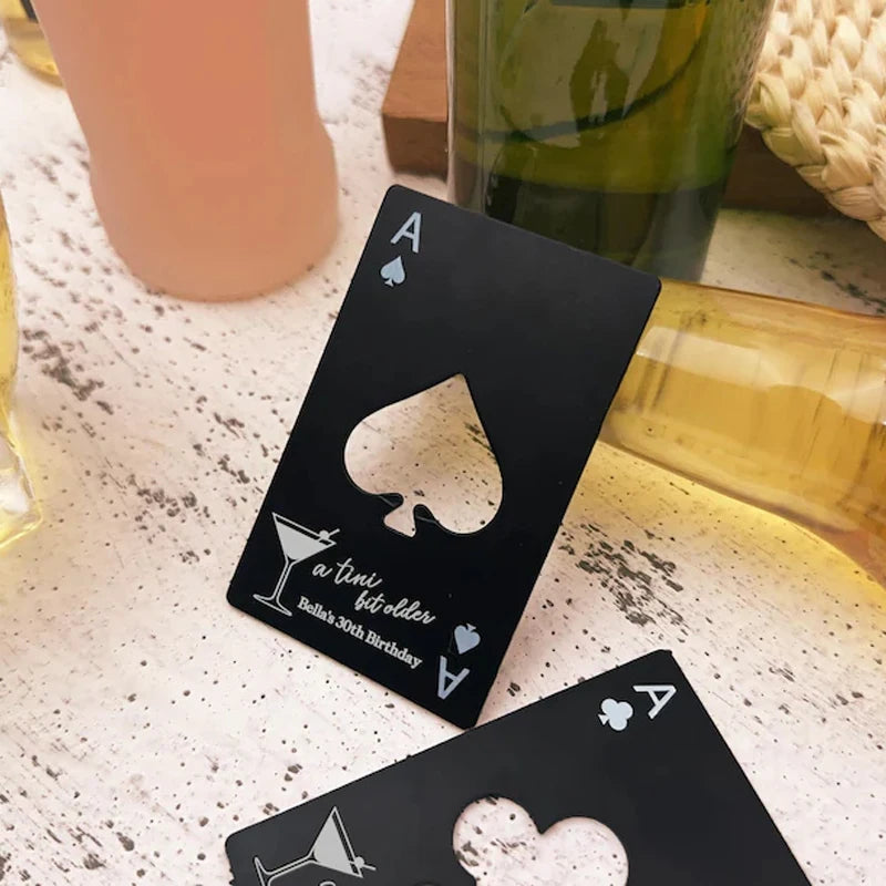 Personalized Engraved Metal Bottle Opener | 30th Birthday Gift