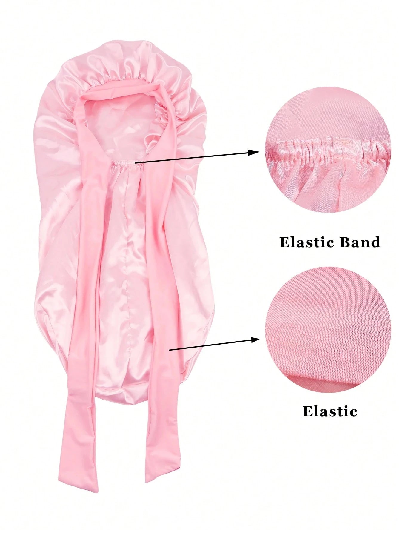 Satin Silk Sleep Bonnet for Women – Curly & Braided Hair Cap