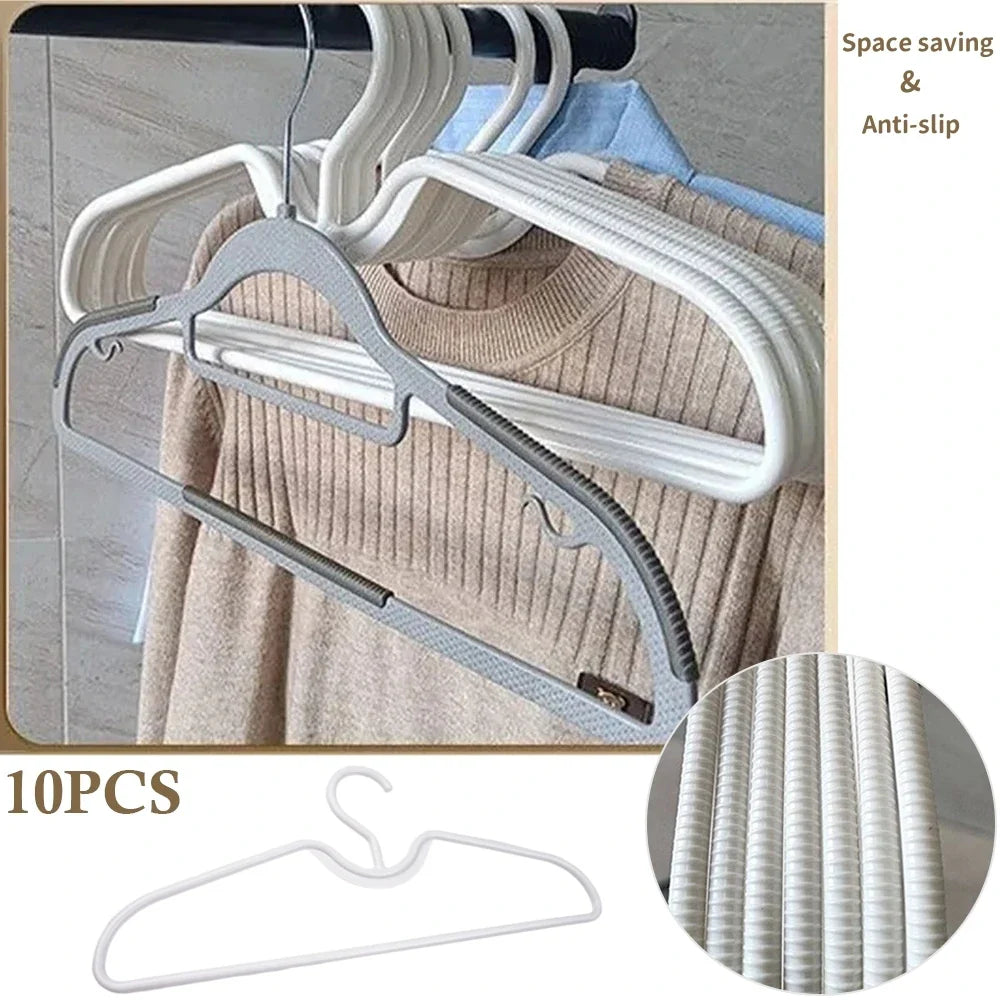 Anti-Slip Short Neck Clothes Hangers | Space-Saving 5/10/20 Pack