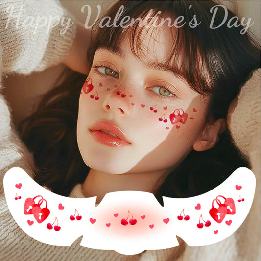 Heart Glitter Freckle Temporary Tattoo Stickers – 8pc Face Makeup Face Glitter Stickers Oasis Select