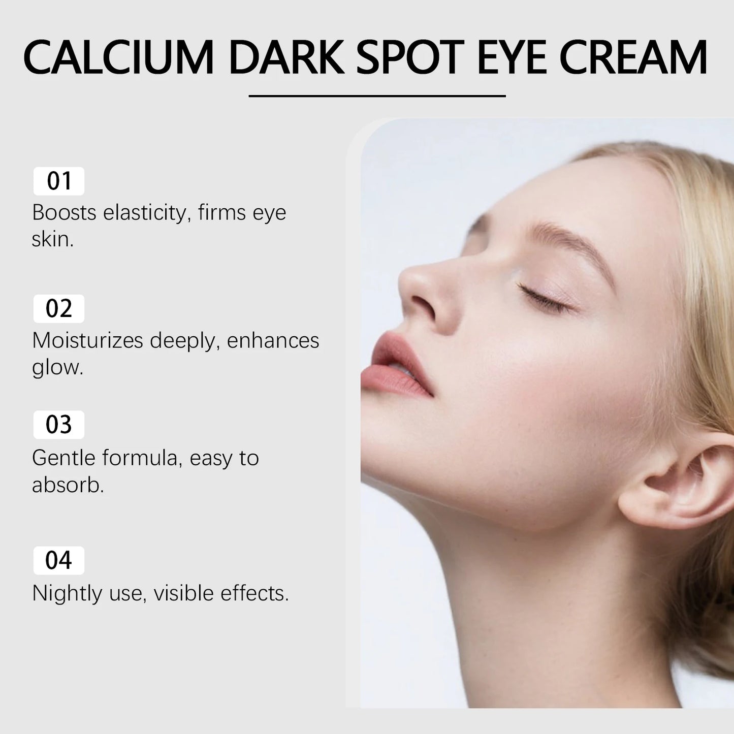 Calcium Eye Cream – Anti-Aging, Dark Circles & Puffiness Peaceful Pleasures Health and Wellness
