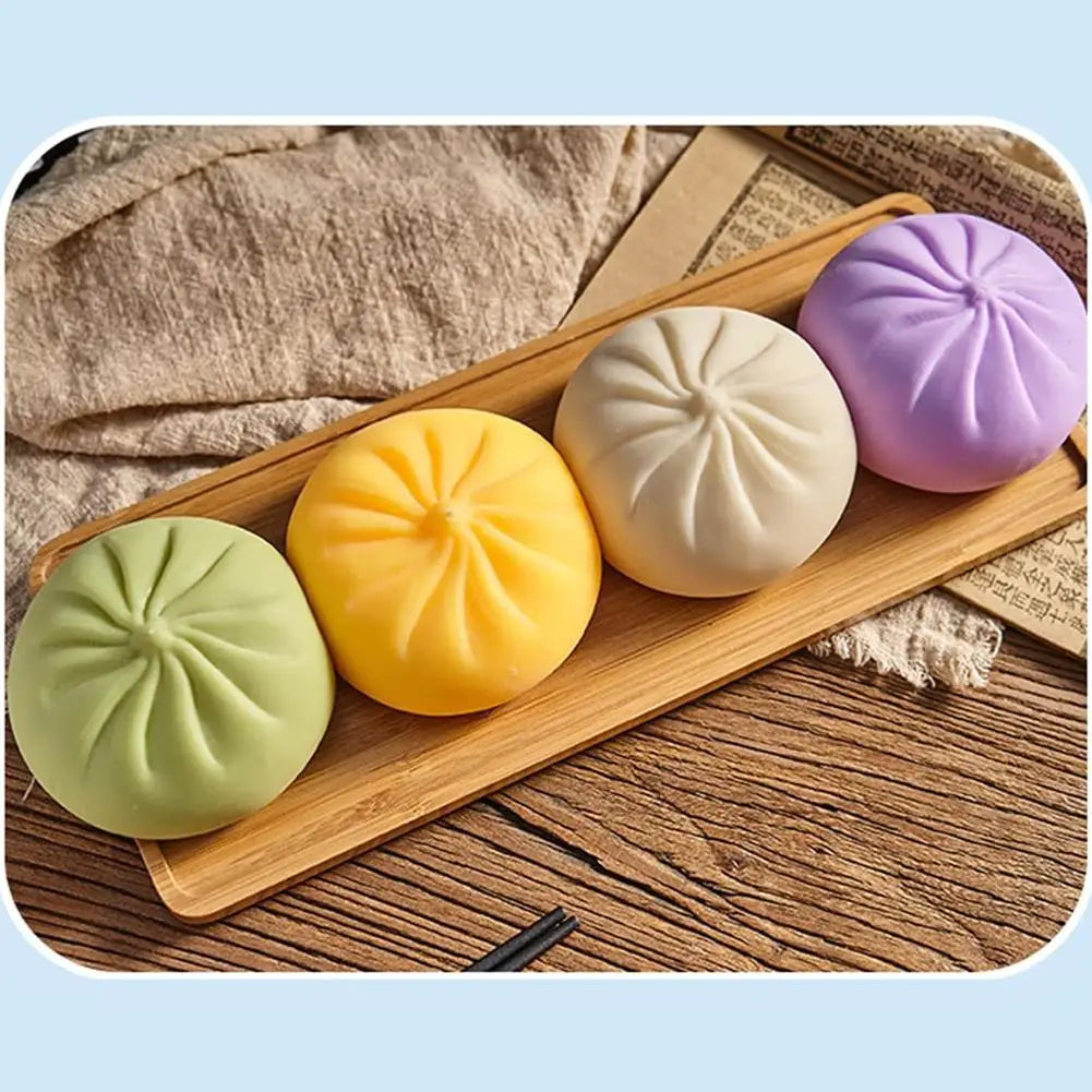 Colorful Dumpling Stress Ball Fidget Sensory Toy Gifts Peaceful Pleasures Health and Wellness