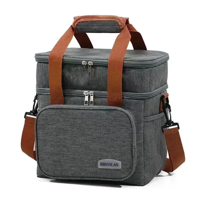 Extra Thick Insulated Lunch Bag | Double Layer Cooler Tote