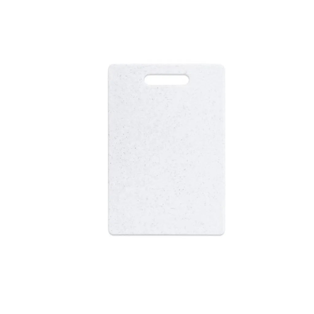 Marble Texture PP Cutting Board Antibacterial Double-sided Vegetable Cutting Board Anti-mildew Non-Slip Meat Chopping Board Peaceful Pleasures Health and Wellness White 25x15cm