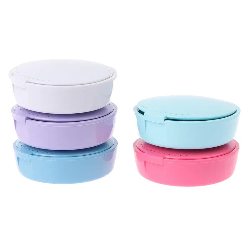 Travel Dental Retainer Case with Mirror – Magnetic Storage Box Dental Retainer Case Peaceful Pleasures Health and Wellness