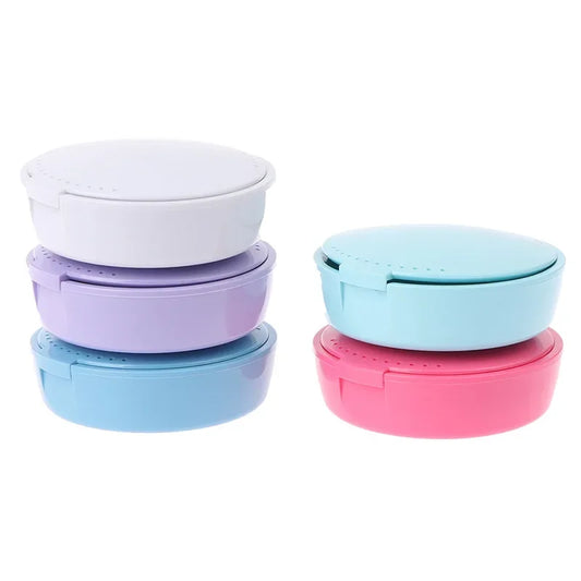 Travel Dental Retainer Case with Mirror – Magnetic Storage Box Dental Retainer Case Peaceful Pleasures Health and Wellness