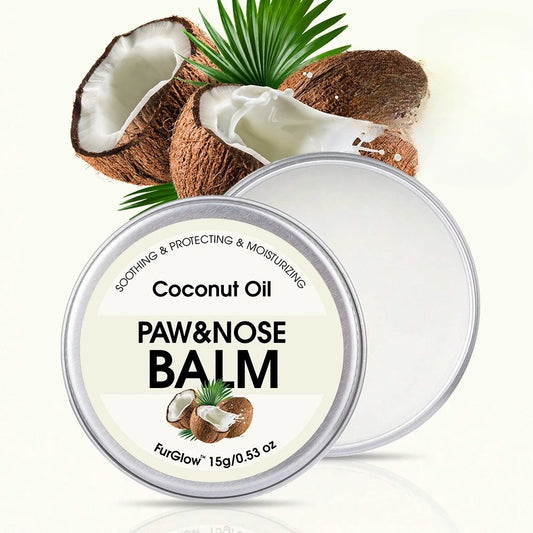 Coconut Scent Dog Nose And Paw Balm | Natural Pet Paw Cream For Cats Dogs | Paw Protector Moisturizer Cracked Feet Repair Peaceful Pleasures Health and Wellness Default Title
