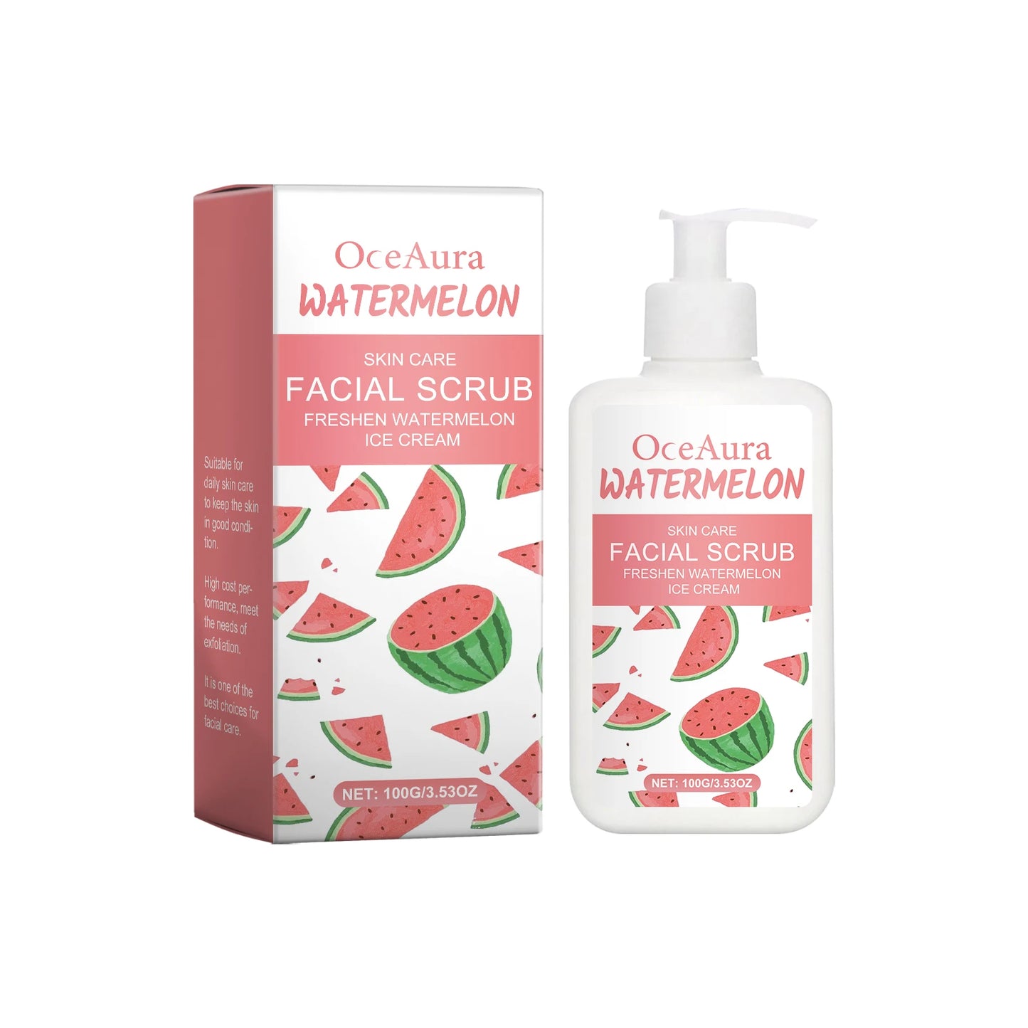 OceAura Exfoliating Face Scrub – Unclog Pores & Smooth Skin