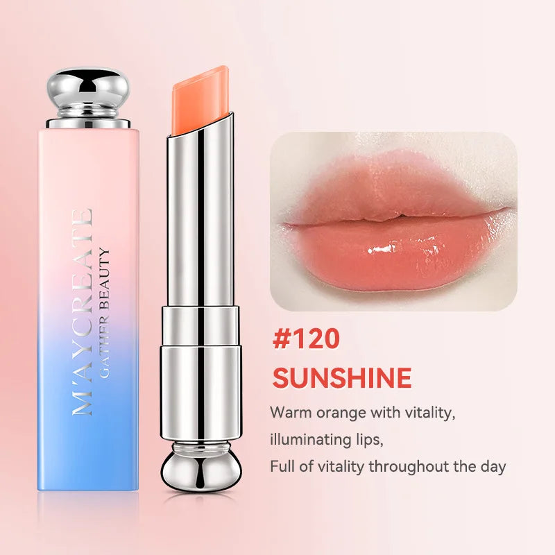 New Gradient Lipstick Moisturizing And Moisturizing Color Changing Long-Lasting Waterproof Lipstick Cosmetics for Woman in winte Peaceful Pleasures Health and Wellness Gradual Orange