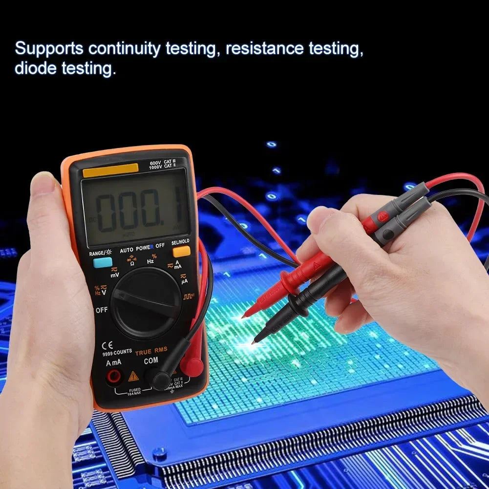 AN8008 True RMS Digital Multimeter Volt Ohm Meter AC DC Voltage