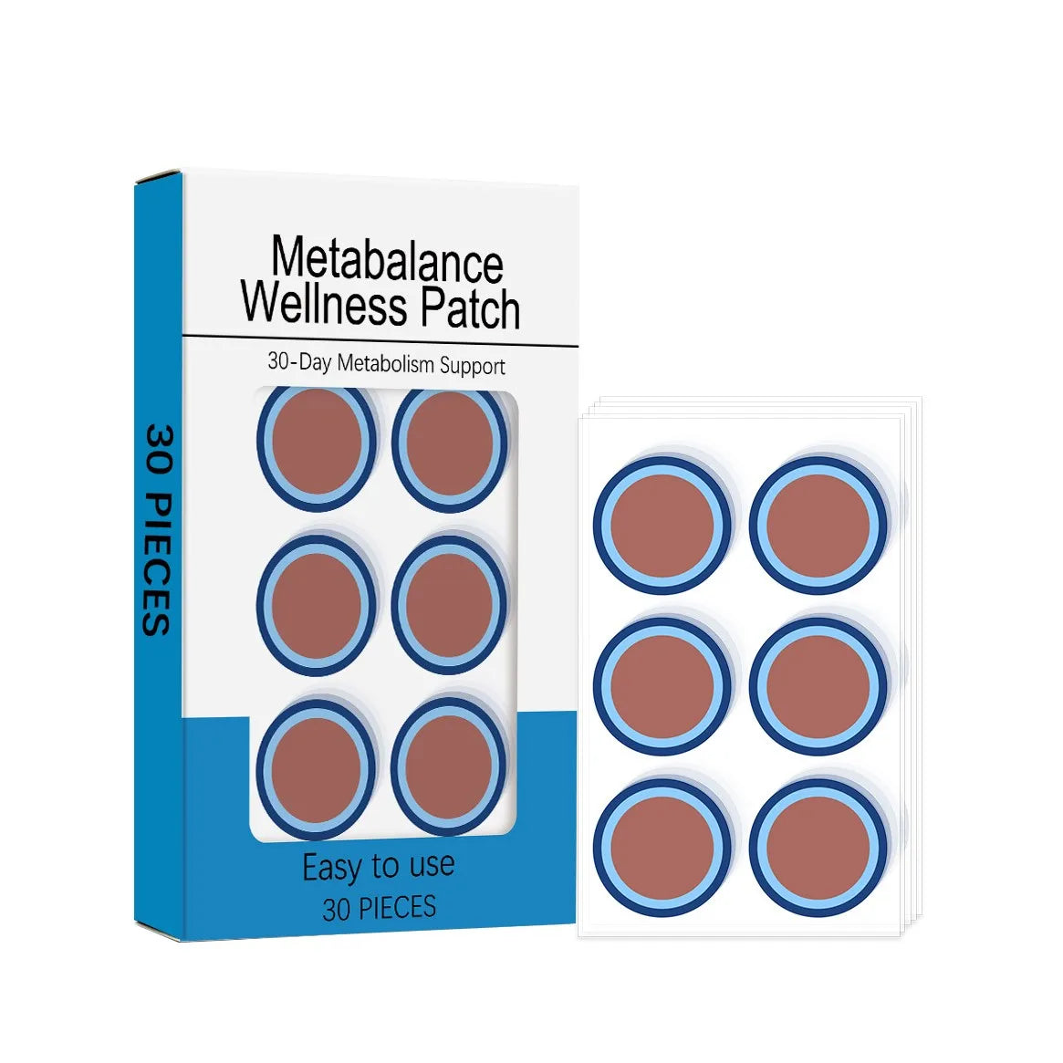 Ginger Body Care Patches Adjust Body Balance Gentle Physical Care Enhance Metabalance Skins Friendly Breathable Wellness Patch Peaceful Pleasures Health and Wellness 30pcs Boxed