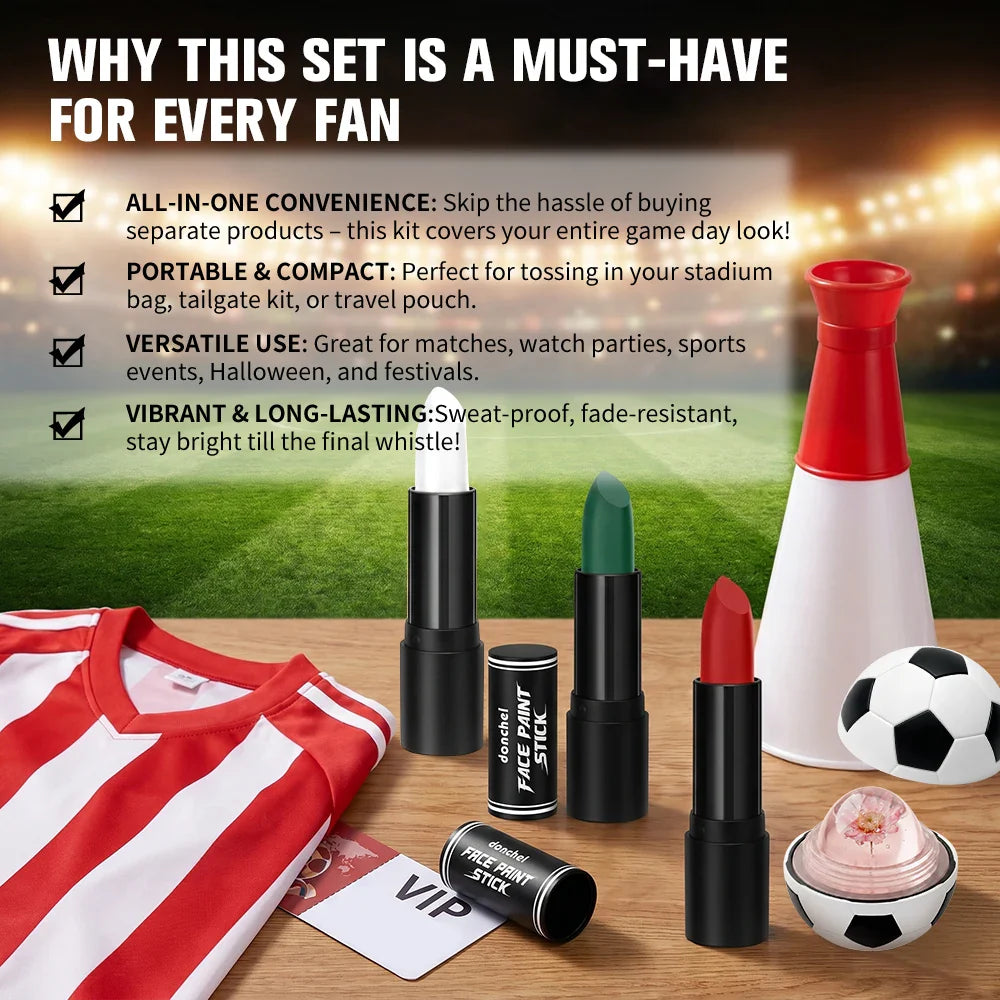Waterproof Face Paint Stick & Lip Balm Combo | Cosplay & Party