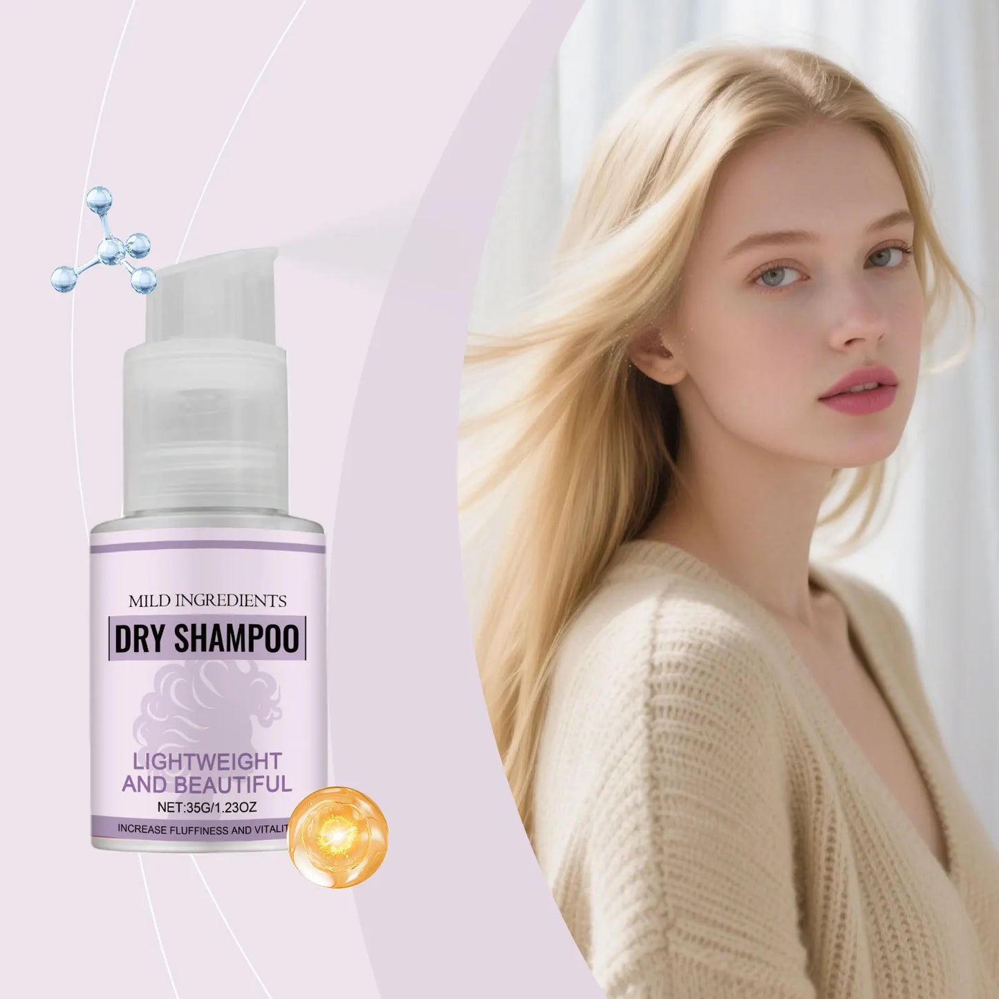 HOEGOA Dry Shampoo Spray – No-Rinse Nourishing Hair Treatment