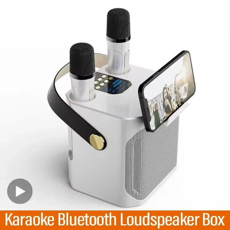 AyeBeau 100W Karaoke Bluetooth Speaker + 2 Wireless Mics