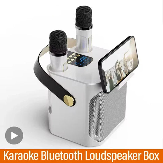 AyeBeau 100W Karaoke Bluetooth Speaker + 2 Wireless Mics Karaoke Bluetooth Speaker Oasis Select