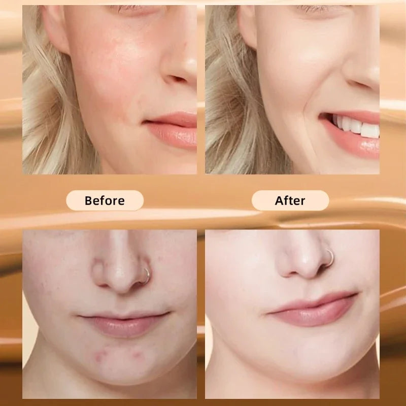 6-Shade Full Coverage Liquid Foundation Concealer BB Cream