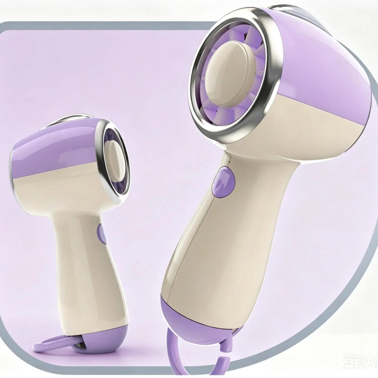Rechargeable Handheld Fan – 3-Speed Portable Personal Fan