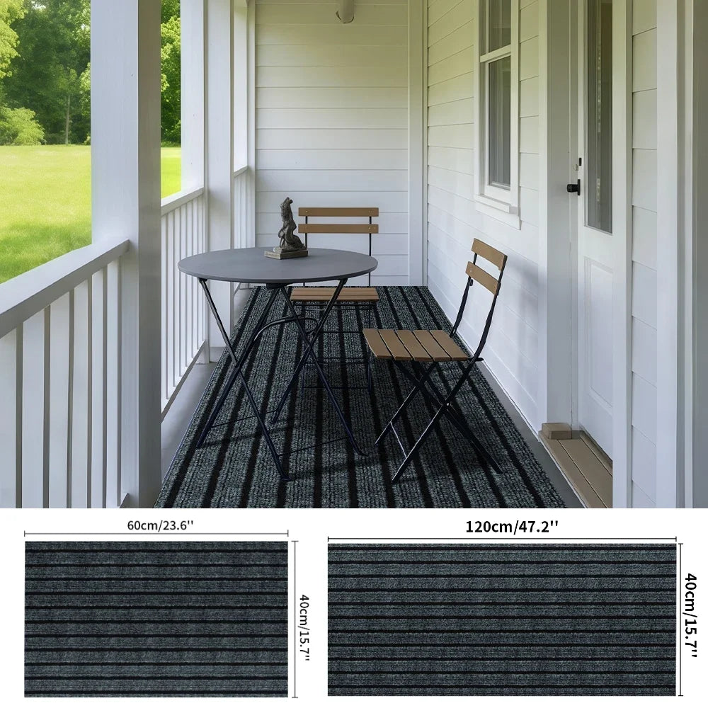 Durable Non-Slip Door Mat Indoor Outdoor Doormat for Home Entrance Stain Fade Resistant Floor Mat Machine Washable Carpet Peaceful Pleasures Health and Wellness