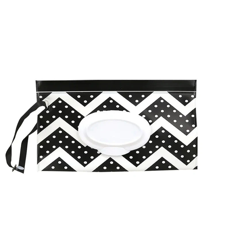 Baby Wet Wipe Pouch EVA Flip Cover | Refillable Stroller Bag