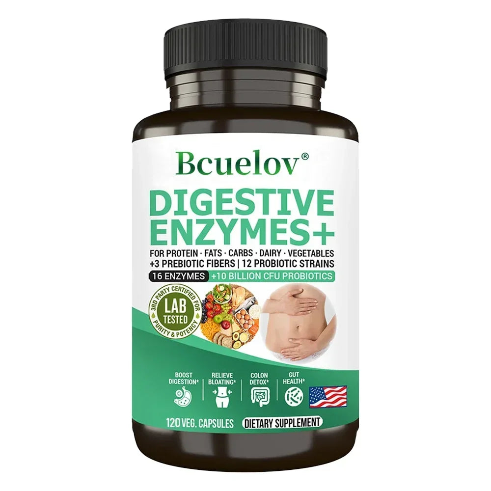 Probiotic Capsules 10B CFU | Prebiotics & Digestive Enzymes