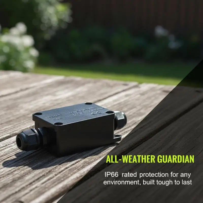 1/2sets 450V 2Way IP66 Outdoor Waterproof Cable Connector Junction Box With Terminal Peaceful Pleasures Health and Wellness